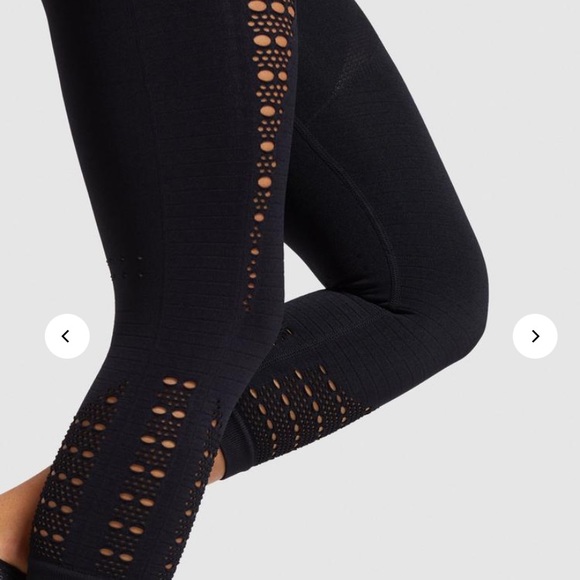 GYMSHARK ENERGY+ SEAMLESS CROPPED LEGGINGS- SMALL - Picture 6 of 8